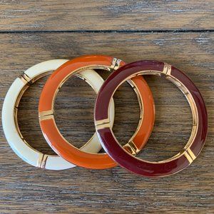 Vintage Retro Enamel Stretch Metal Bracelets